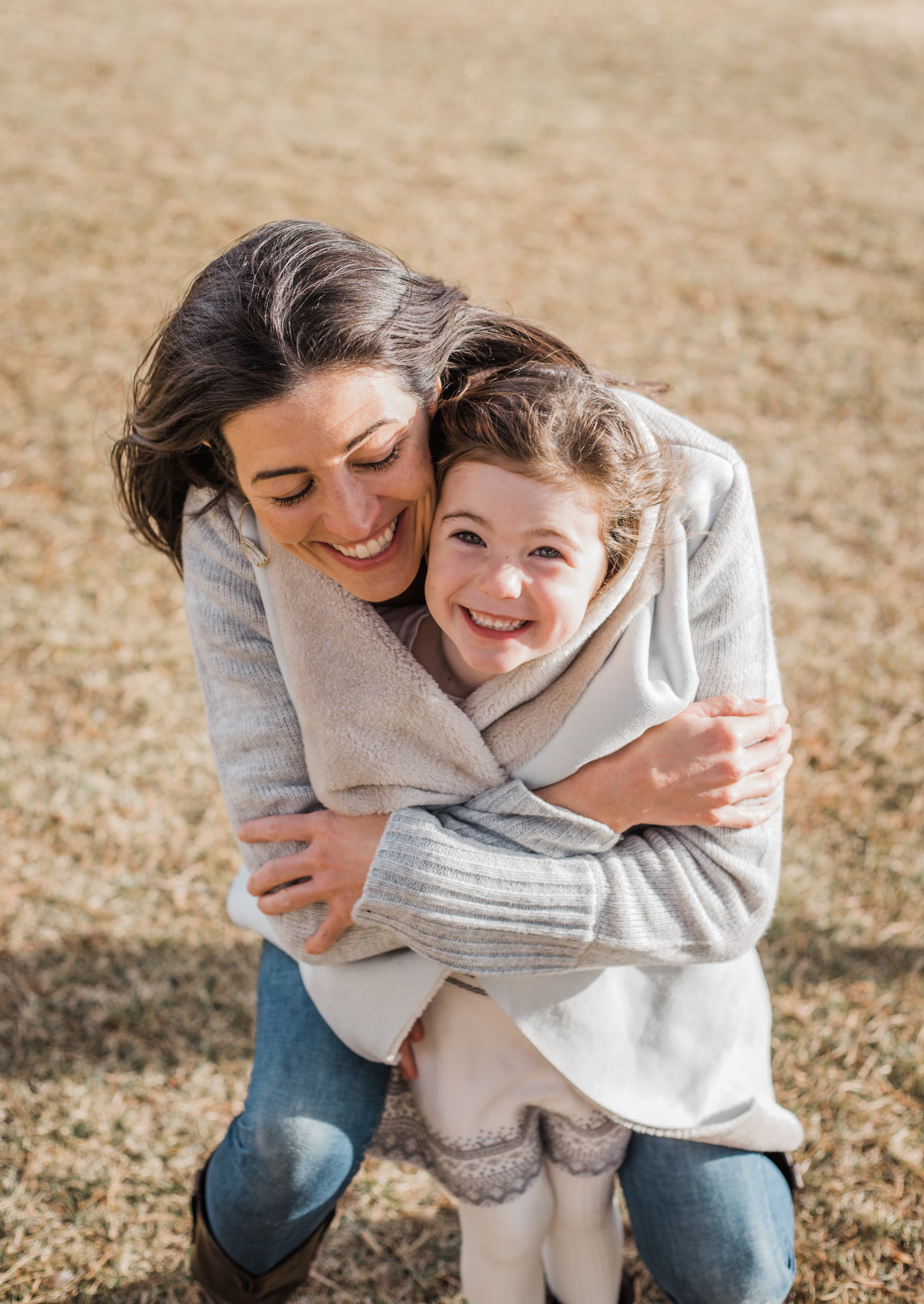 Kathryn Hummer enjoying time with her daughter outdoors