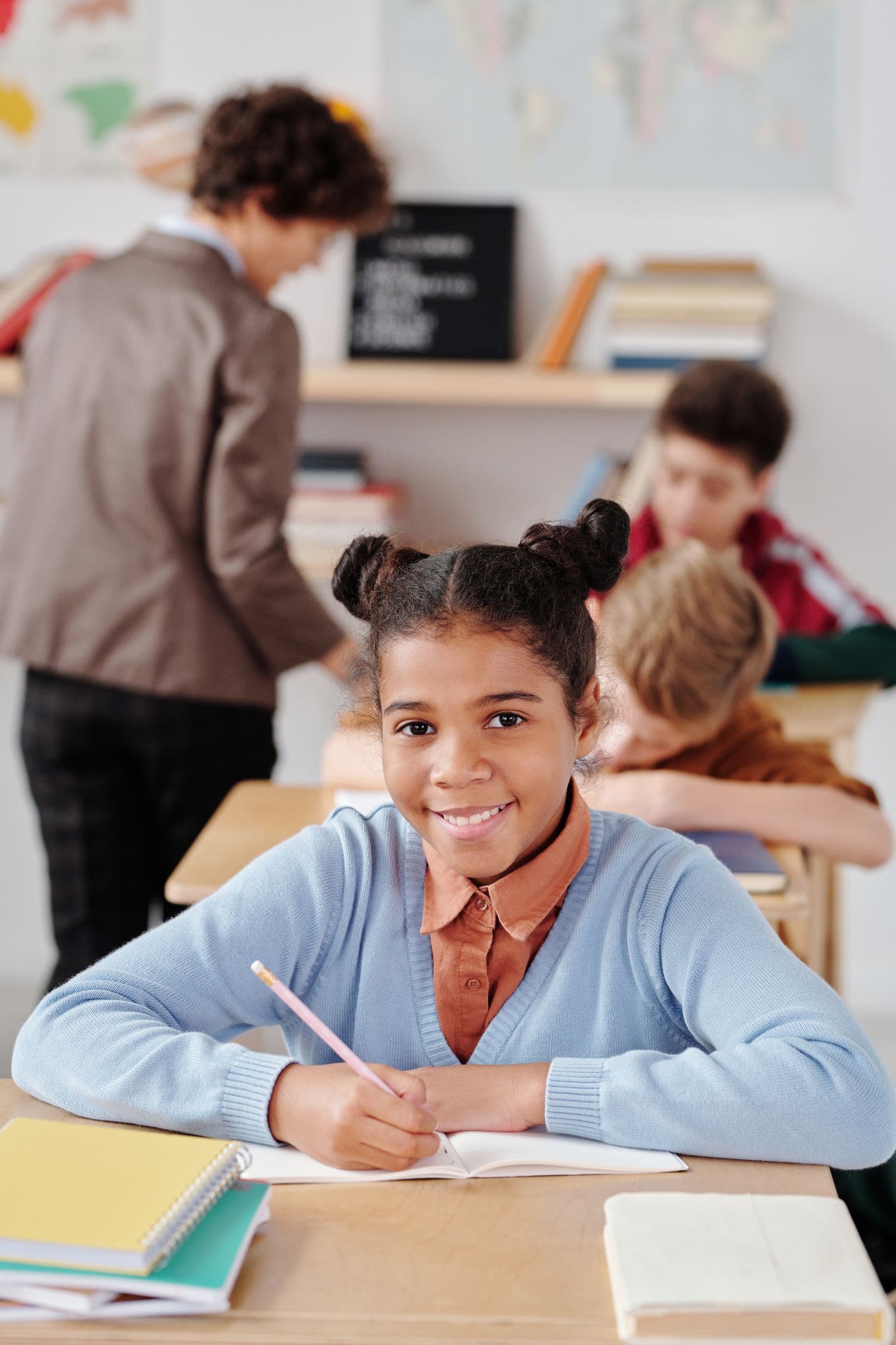 Illustrative stock photo of students in a classroom